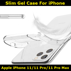 High Quality Slim Gel Case for iPhone 11/11 Pro/11 Pro Max Slim Fit Look